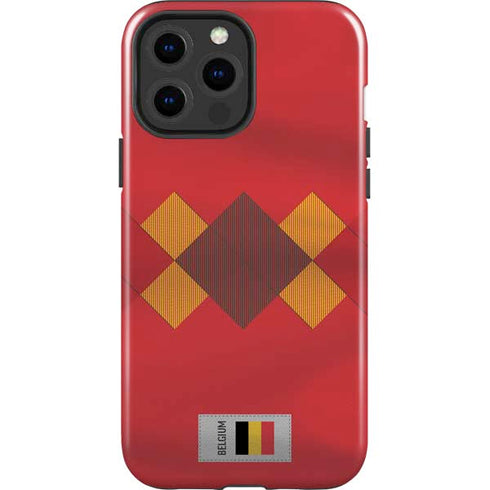 Belgium Soccer Flag iPhone 13 Pro Max Impact Case